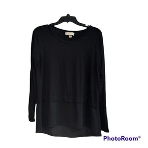 Michael Kors Black Long Sleeve Sweater Size L